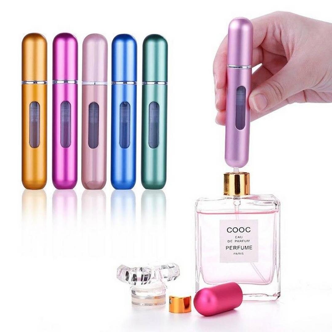 Multicolor Travel Perfume Refiller Set – Leak-Proof & Portable
