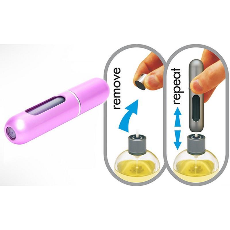 Multicolor Travel Perfume Refiller Set – Leak-Proof & Portable