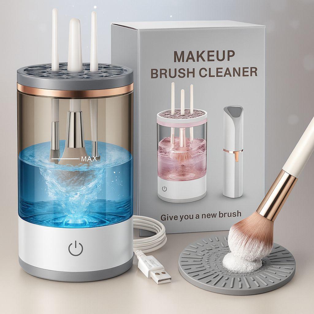 Electric Makeup Brush Cleaner & Dryer – Fast, Hygienic & Reusable