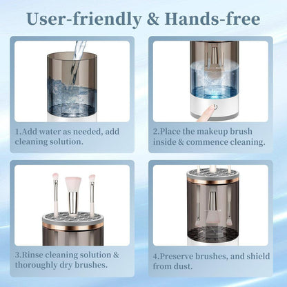 Electric Makeup Brush Cleaner & Dryer – Fast, Hygienic & Reusable