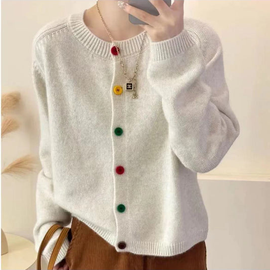 Women’s Knitted Sweater – Casual Spring Pullover