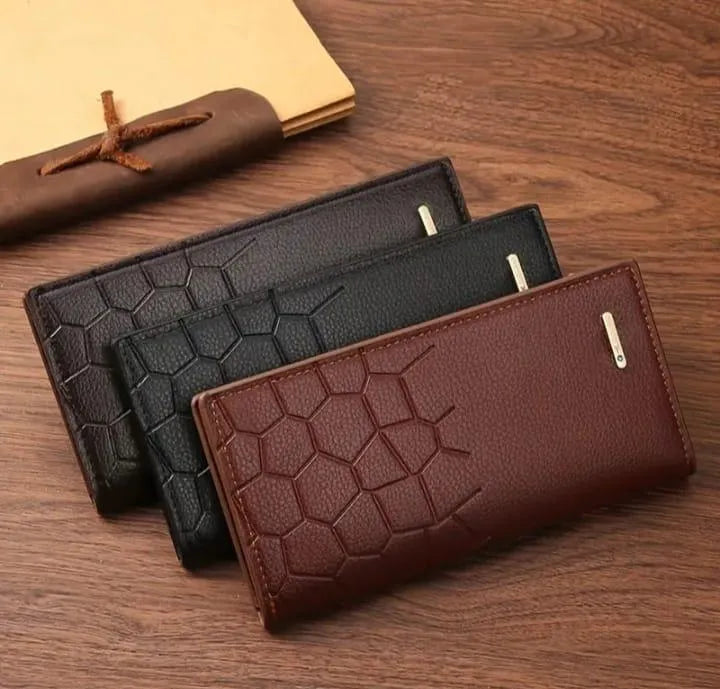 Men’s Leather Bi-Fold Wallet – Black &amp; Brown
