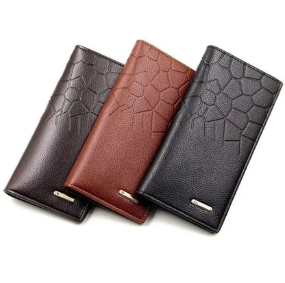 Men’s Leather Bi-Fold Wallet – Black &amp; Brown