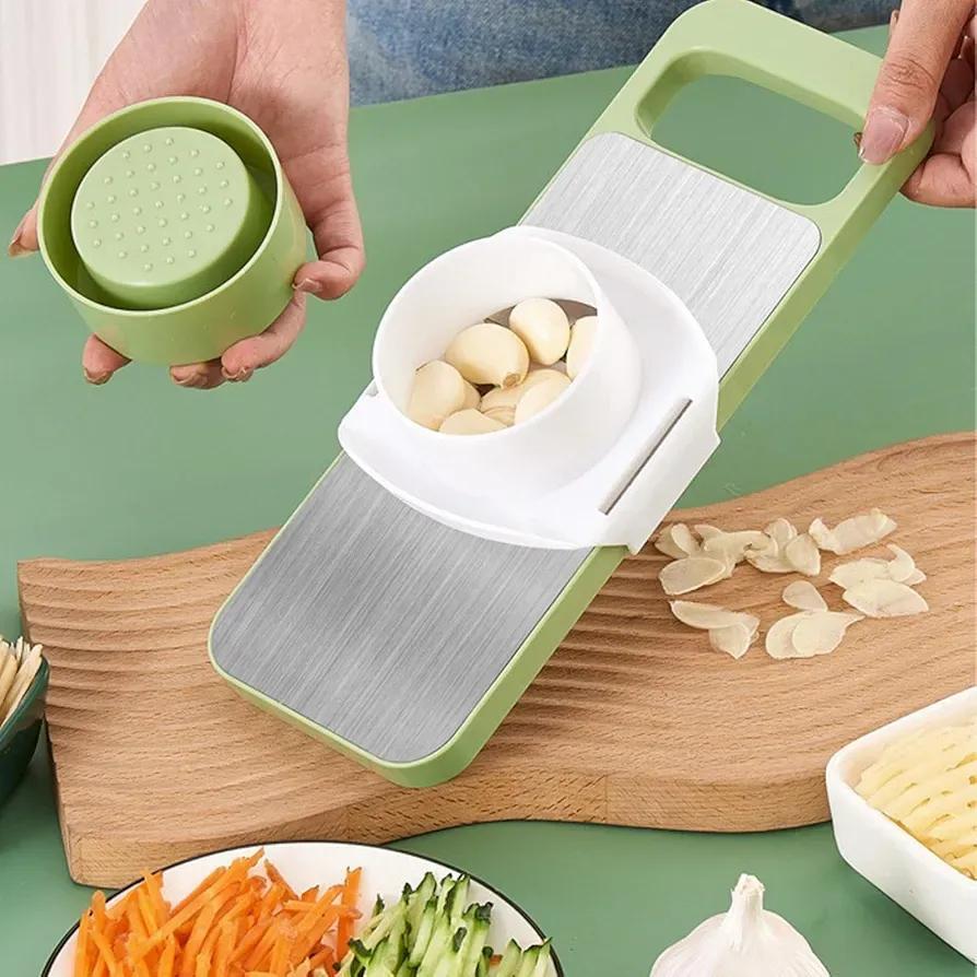 5-in-1 Manual Vegetable Slicer – Multifunctional Stainless Steel Cutter