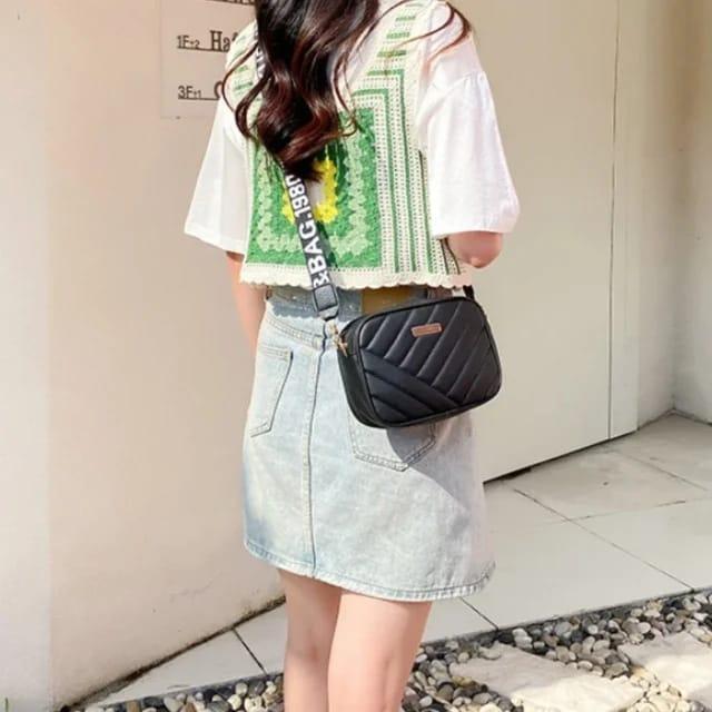 Girls’ PU Leather Crossbody Bag – Minimal & Stylish