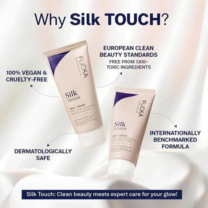 Flicka Silk Touch 3-in-1 Moisturizer &amp; Primer – Smooth, Long-Lasting Coverage