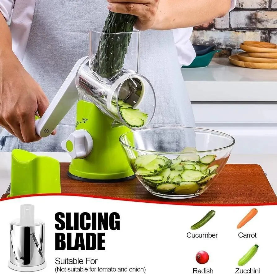 Drum vegetable cutter
