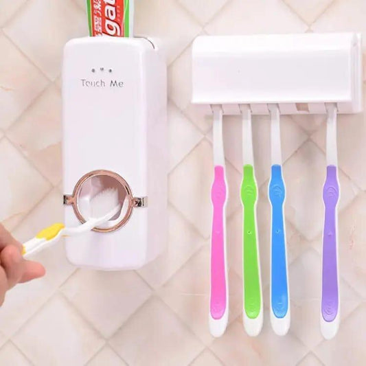 Toothpaste Dispenser & Brush Holder
