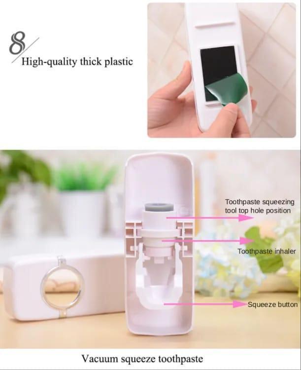 Toothpaste Dispenser & Brush Holder