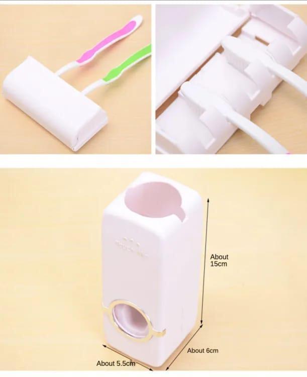 Toothpaste Dispenser & Brush Holder