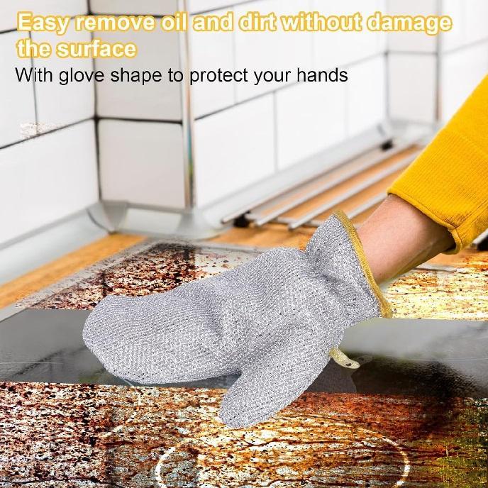 Steel Wire Cleaning Glove – Durable &amp; Safe