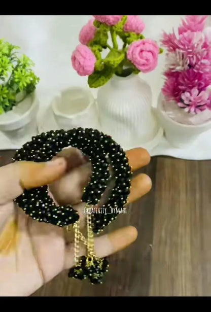 Handmade Crystal Gajrey (Set of 2)