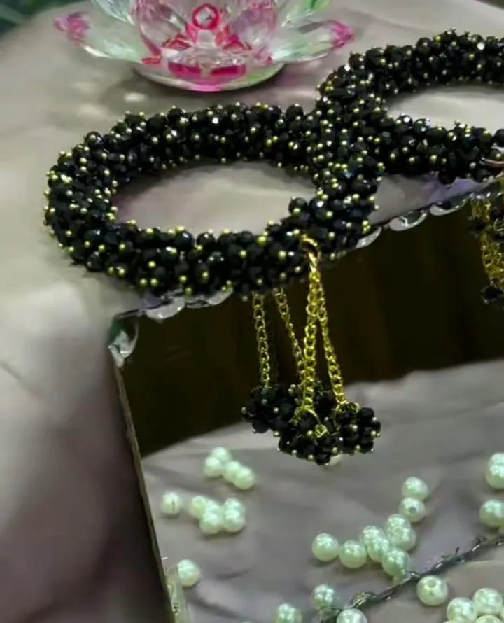 Handmade Crystal Gajrey (Set of 2)