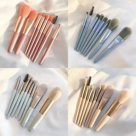 8-Piece Makeup Brush Set with Pouch